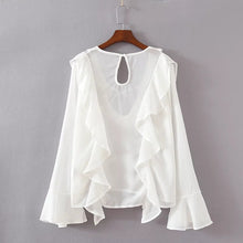 2017 New Summer Shirt Women Blouse Deep V-neck Short Butterfly Sleeve Casual Shirt Plus Size Blusas With Button 72080