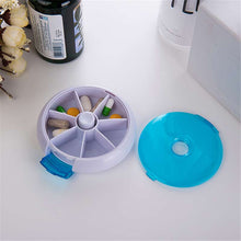 2017 New Weekly Rotating Sort Pillbox Travel Pill Container Pills Organizer Medicine Box Drugs Case