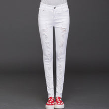 2017 New Women Ankle Length Trousers Denim Pants High Female Skinny Pants Plus Large Size Irregular Jeans With Button Fly 72165