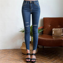 2017 New Women Ankle Length Trousers Denim Pants High Female Skinny Pants Plus Large Size Irregular Jeans With Button Fly 72162