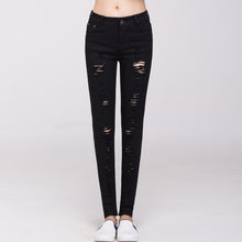 2017 New Women Ankle Length Trousers Denim Pants High Female Skinny Pants Plus Large Size Irregular Jeans With Button Fly 72165