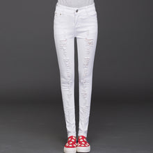 2017 New Women Ankle Length Trousers Denim Pants High Female Skinny Pants Plus Large Size Irregular Jeans With Button Fly 72165