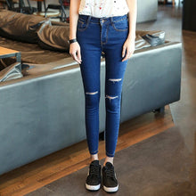 2017 New Women Denim Pants Loose High Female Pencil Pants Plus Large Size Jeans Ankle Length Trousers With Button Fly 71930