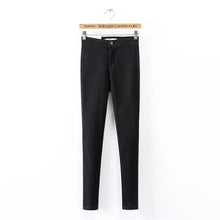 2017 New Women Plus Size Fashion Ankle Leggings Mid Denim Thin High Legging High Quality 71896