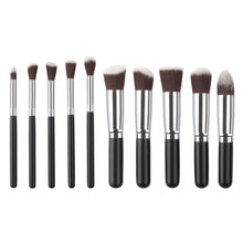2017 New arrival 10PCS Cosmetic Professional Makeup brushes Foundation Powder Eyeshadow Blusher Eyebrow brush Pincel maquiagem