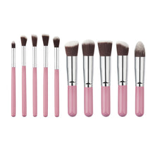 2017 New arrival 10PCS Cosmetic Professional Makeup brushes Foundation Powder Eyeshadow Blusher Eyebrow brush Pincel maquiagem