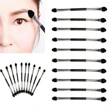 2017 New arrival 10PCS Make up Double-end Eye Shadow Eyeliner Brush Sponge Applicator Professional Makeup brushes Maquiagem