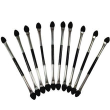 2017 New arrival 10PCS Make up Double-end Eye Shadow Eyeliner Brush Sponge Applicator Professional Makeup brushes Maquiagem