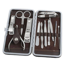 2017 New arrival 12PCS Nail Care Manicure Pedicure Cuticle Clippers Makeup tools Kit Nail art decorations Cosmetics Maquiagem