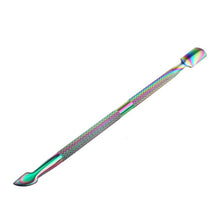 2017 New arrival 1PCS Colorful Double-end Cuticle Pusher Dead Skin Remover Manicure Nail art decorations Multifunctional tool