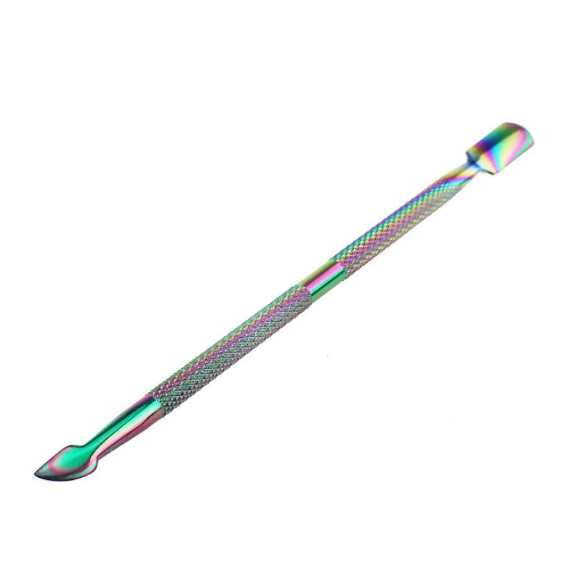 2017 New arrival 1PCS Colorful Double-end Cuticle Pusher Dead Skin Remover Manicure Nail art decorations Multifunctional tool