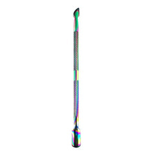 2017 New arrival 1PCS Colorful Double-end Cuticle Pusher Dead Skin Remover Manicure Nail art decorations Multifunctional tool