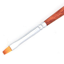 2017 New arrival 1PCS Nail Art Painting Pen Makeup tools Nail brush Drawing pen Flat brushes Pinceis de maquiagem