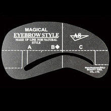 2017 New arrival 24 Styles Eyebrow Shaping Stencils Grooming Kit Makeup Shaper Set Template Makeup tools Maquiagem