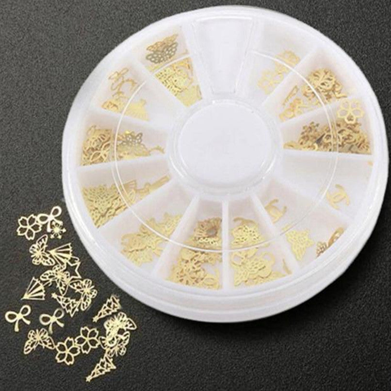 2017 New arrival 3D Nail sticker Gold Decal Stickers Nail Art Tip DIY Decoration Stamping Manicure Beauty Nail art decorations
