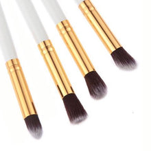 2017 New arrival 4PCS Makeup brushes Cosmetic Eyeshadow Powder Foundation Blending Blusher brush Pincel maquiagem Gold
