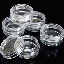 2017 New arrival 50pcs 3g Clear Plastic Empty Cosmetic Sample Containers Jars Pots Small Lip Eyeshadows Creams box Maquiagem