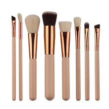 2017 New arrival 8PCS Mini Cosmetic Eyebrow Eyeshadow brush Beauty Soft Face Powder Foundation Makeup brushes Pincel maquiagem