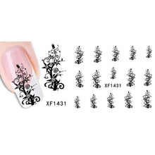 2017 New arrival Hot sale women DIY Nail Sticker Decals Water Transfer Stickers Finger Nail Art Decoration Flower Patten