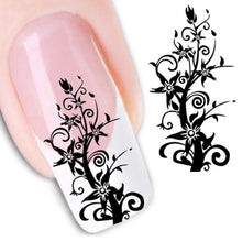 2017 New arrival Hot sale women DIY Nail Sticker Decals Water Transfer Stickers Finger Nail Art Decoration Flower Patten