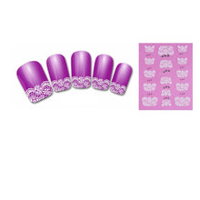 2017 New arrival Korean Nail Art Stickers Hot sale women 3D Transfer Lace Design Manicure Nail sticker Polish Tips Maquiagem
