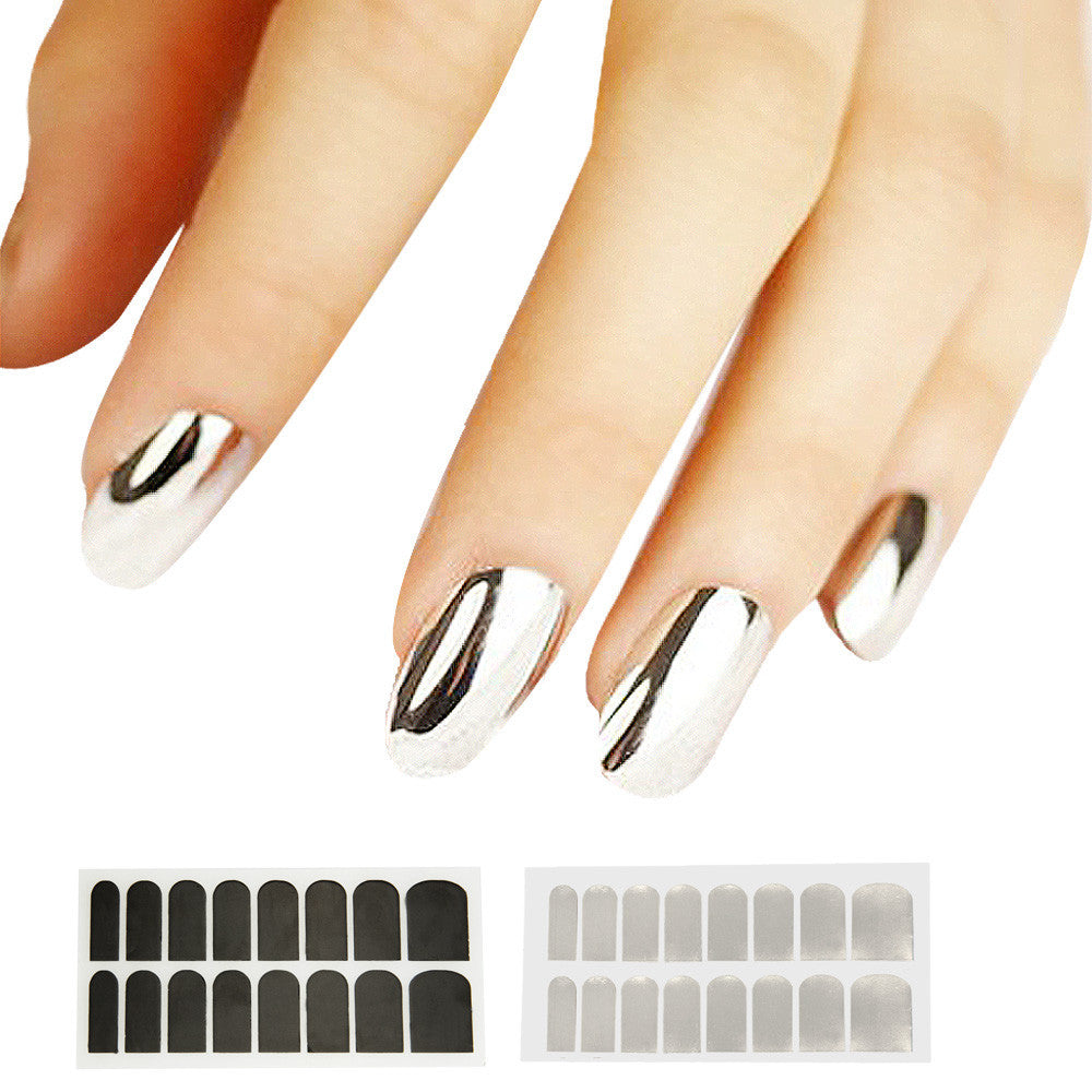 2017 New arrival Korean Nail sticker Flower Design 3D Nail Art Stickers Sheets Decal Decoration Cosmetics Gold Silver