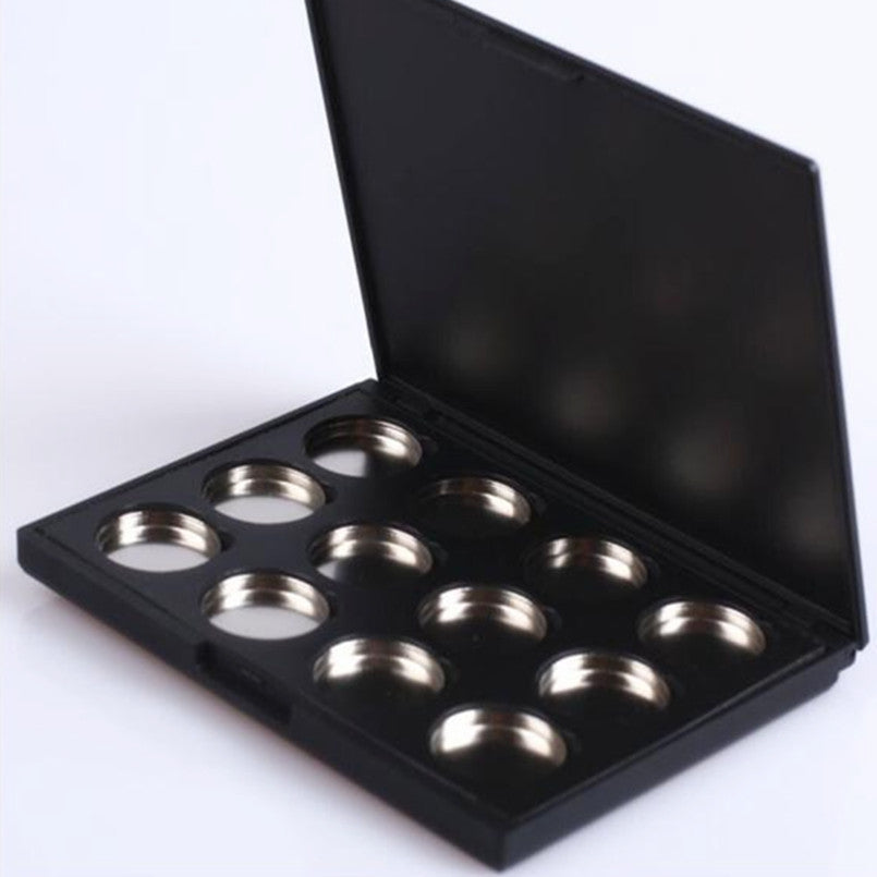 2017 New arrival Makeup Empty 12PCS Aluminum Magnetic Powder Foundation Eyeshadow Lipstick Blusher Pans Palette Maquiagem
