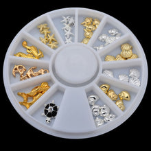 2017 New arrival Nail sticker Sea Design Nail art stickers Alloy 3D Nail art decorations Makeup tools Maquiagem