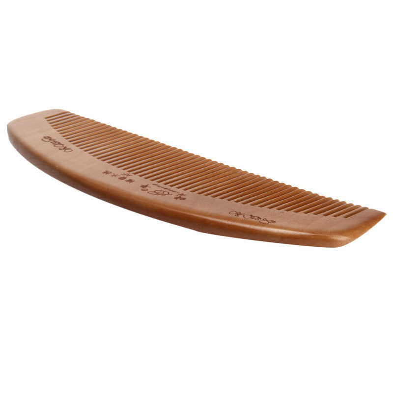 2017 New arrival Natural Health Peach Wooden Mahogany Comb Present Moon Comb Cosmetics Hair Makeup tools Maquiagem