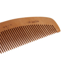 2017 New arrival Natural Health Peach Wooden Mahogany Comb Present Moon Comb Cosmetics Hair Makeup tools Maquiagem