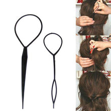 2017 New arrival Set of 2Pcs Fashion Tail Hair Braid Tail Maker Beauty Hair styling accessories Cabello Maquiagem Black