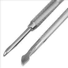 2017 New arrival Stainless Steel Nail Cuticle Spoon Pusher Remover Cutter Nipper Clipper Set Makeup tools Maquiagem Silver