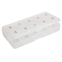 2017 Plastic False Clear Compartments Nail Tips Storage Box
