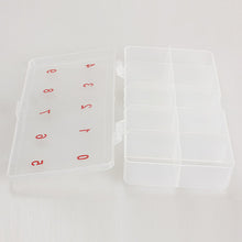 2017 Plastic False Clear Compartments Nail Tips Storage Box