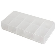 2017 Plastic False Clear Compartments Nail Tips Storage Box