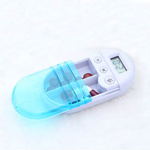 2017 Portable Grid Intelligent Electronic Timing Pill Case Alarm Timer Pills Reminder Storage Box