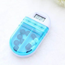 2017 Portable Grid Intelligent Electronic Timing Pill Case Alarm Timer Pills Reminder Storage Box
