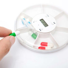 2017 Portable Intelligence Electronics Timing Medicine Box Circular Rotating Reminder Alarm 7 Day Pill Cases