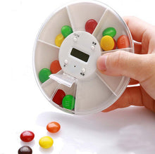 2017 Portable Intelligence Electronics Timing Medicine Box Circular Rotating Reminder Alarm 7 Day Pill Cases