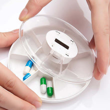 2017 Portable Intelligence Electronics Timing Medicine Box Circular Rotating Reminder Alarm 7 Day Pill Cases