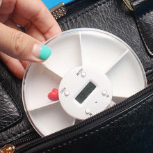 2017 Portable Intelligence Electronics Timing Medicine Box Circular Rotating Reminder Alarm 7 Day Pill Cases