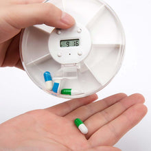 2017 Portable Intelligence Electronics Timing Medicine Box Circular Rotating Reminder Alarm 7 Day Pill Cases