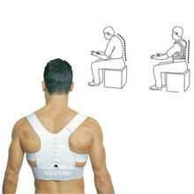 2017 Power Magnetic Posture Humpback Support Corrector Back Brace Belt Magic Strap