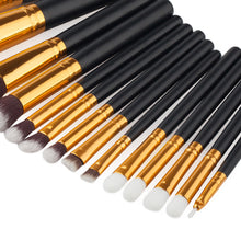 2017 Professional 15PCS Cosmetic Makeup brushes Set Soft Face Foundation Powder Eyeshadow Eyebrow brush Blusher Pincel maquiagem