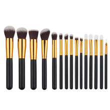 2017 Professional 15PCS Cosmetic Makeup brushes Set Soft Face Foundation Powder Eyeshadow Eyebrow brush Blusher Pincel maquiagem