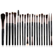 2017 Professional 20PCS Cosmetic Eyebrow Makeup brushes Beauty Lip Face Powder Foundation Eyeshadow brush Pincel maquiagem Black