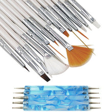 2017 Professional 20PCS Nail Art Design Dotting Painting Drawing Polish Brush Pen Make up tools Maquiagem White