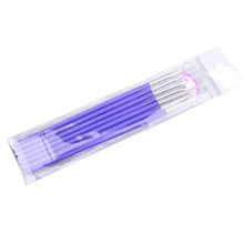 2017 Professional 7pcs Nail Art Design Makeup brushes set Drawing Painting Pen Polish Tips Make up Nail tools Purple