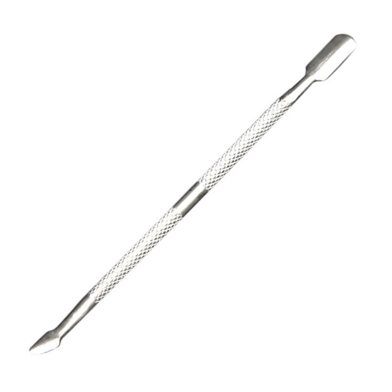2017 Professional Double-end Cuticle Pusher Dead Skin Remover Manicure Nail Art Stainless Steel Silver