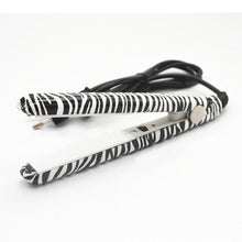 2017 Professional Hairstyling Mini Portable Ceramic Flat Zebra Hair Straightener Irons Styling Tools New 88